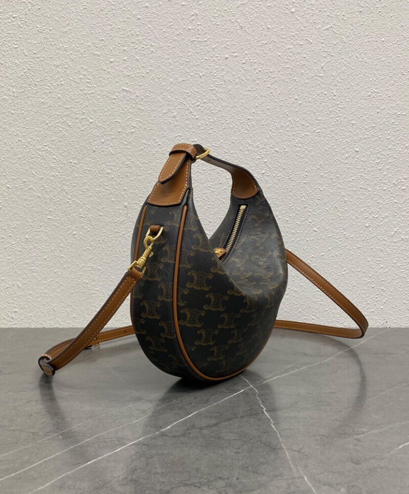 Celine Teen Celine Lulu Bag With Logo Print 120722 Coffee